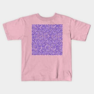 Indigo Sprinkles Pattern Kids T-Shirt